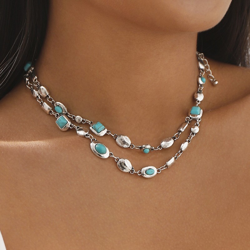 Diamond Double Necklace Wholesaler