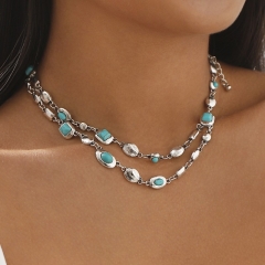 Diamond Double Necklace Wholesaler