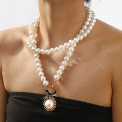 Overlapping Bow Pearl Necklaces Wholesalers