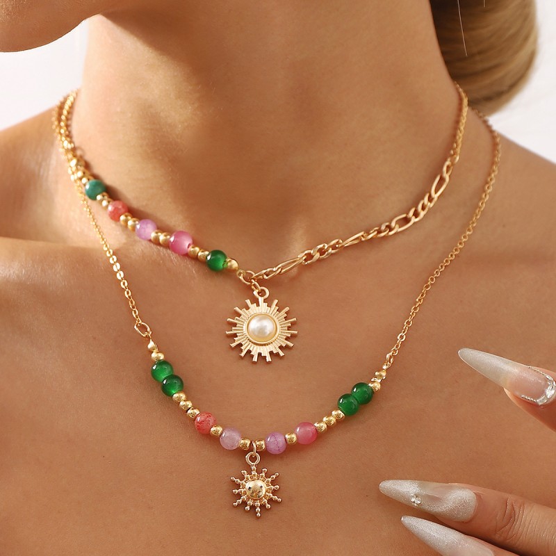 Mayorista De Collar De Pila De Perlas De Sol