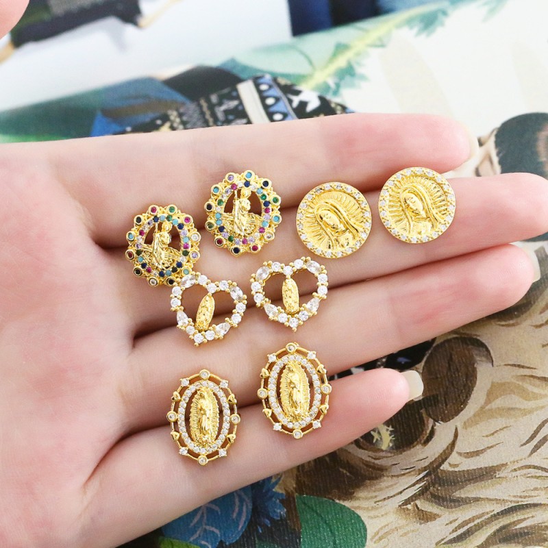 Mayorista De Pendientes De La Virgen Del Amor De Circón