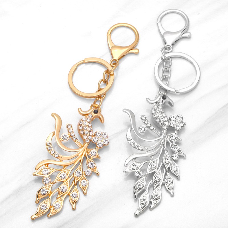 Diamond Peacock Keychain Wholesalers