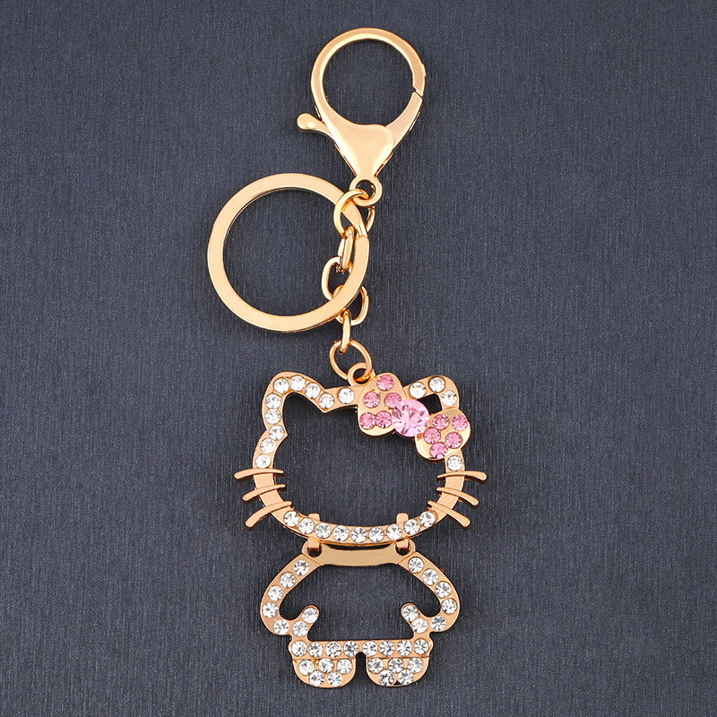 Diamond-encrusted Cat Keychain Wholesalers