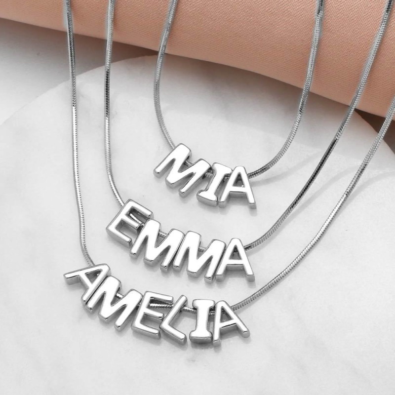 Glow 26 English Alphabet Pendant Necklace Wholesaler