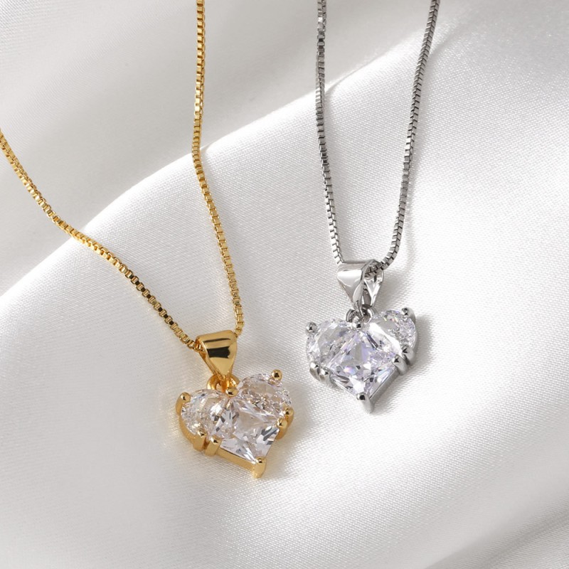 Zircon Heart Necklace Wholesalers