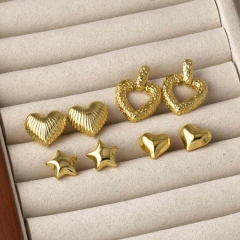 Glossing Five-pointed Star Earrings Wholesalers