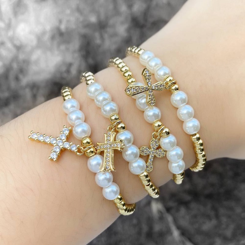 Cross Beaded Bracelet Wholesaler