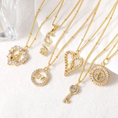 Diamond-encrusted Virgin Letter Necklace Wholesalers
