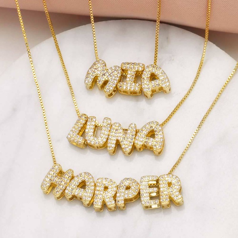 Diamond 26 English Letter Pendant Diy Necklace Wholesalers