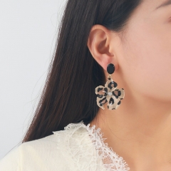 Leopard Flower Pendant Earrings Wholesalers