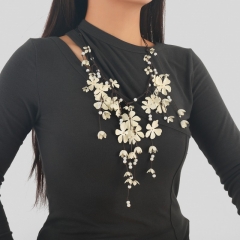 Collar Floral Multicapa Mayorista