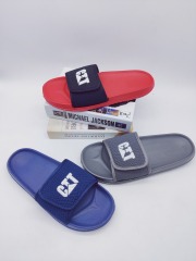 PU printed men slippers