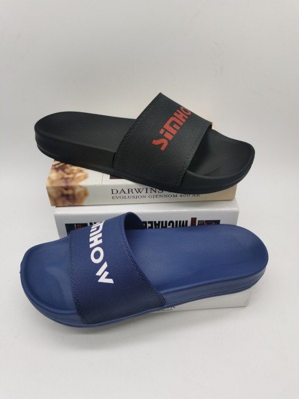 Customized PU men slippers