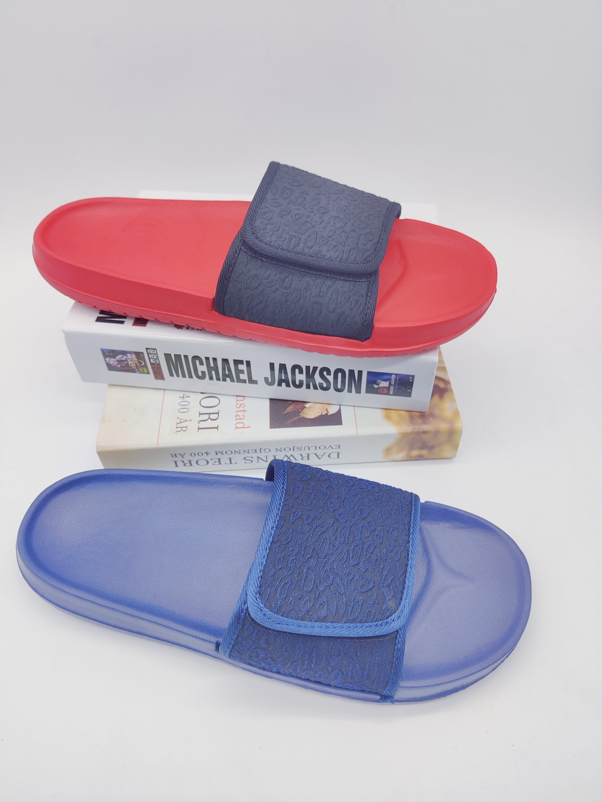 PU printed men slippers