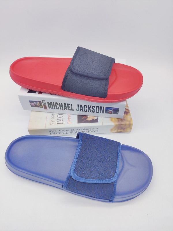 PU printed men slippers