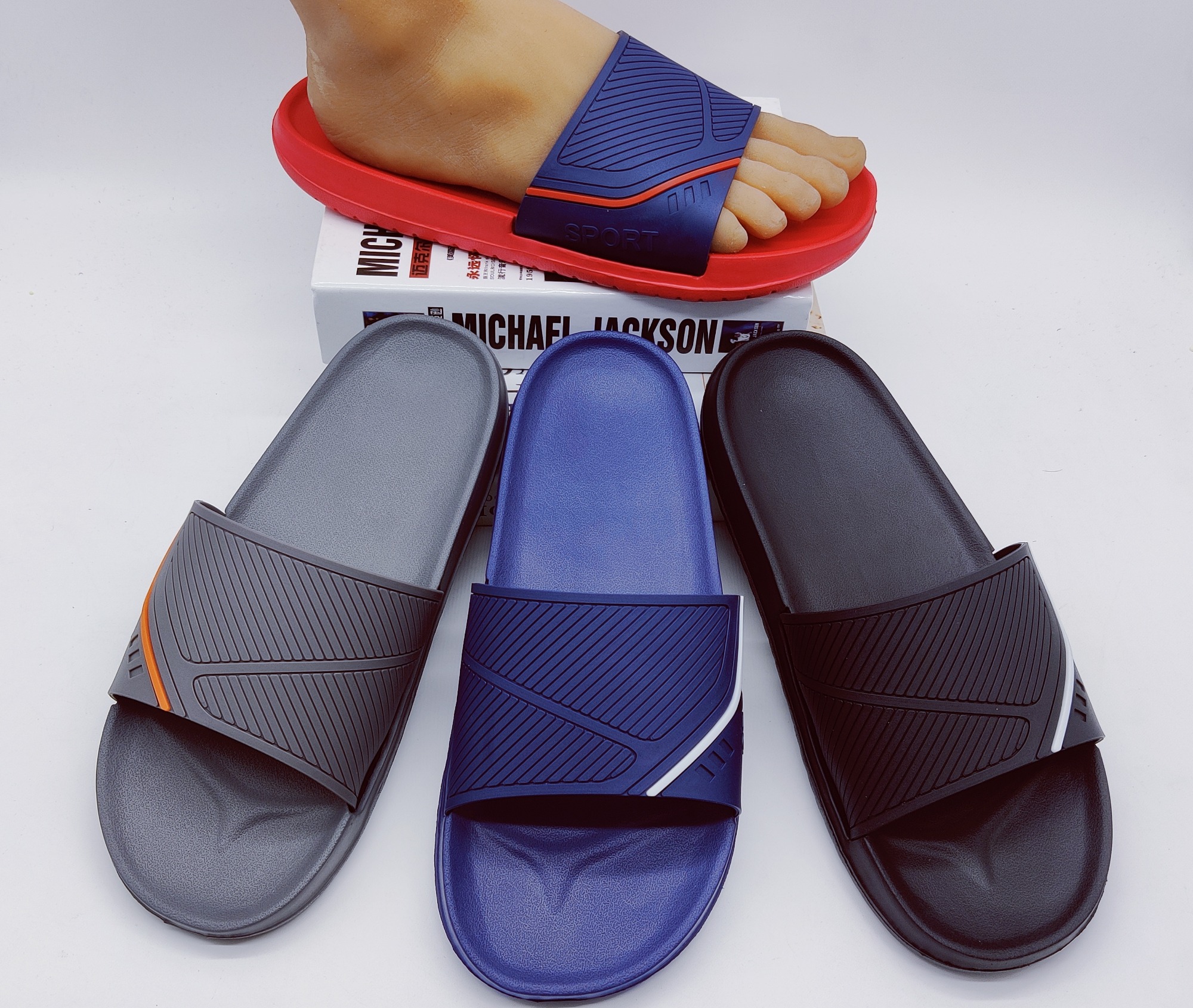 New PVC indoor men slippers