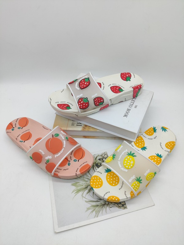 PVC fruit kids slippers