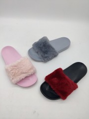 Women fur eva slippers