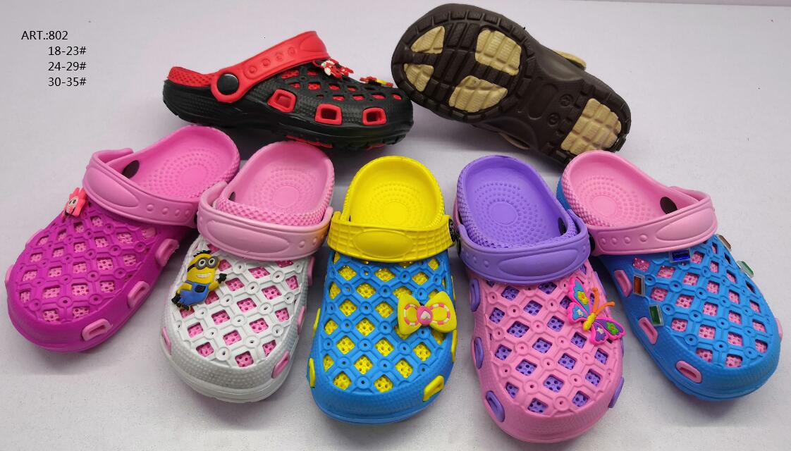 Two color eva kids clogs