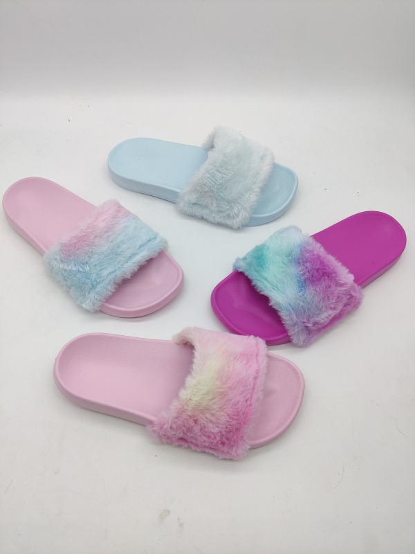 Women fur eva slippers