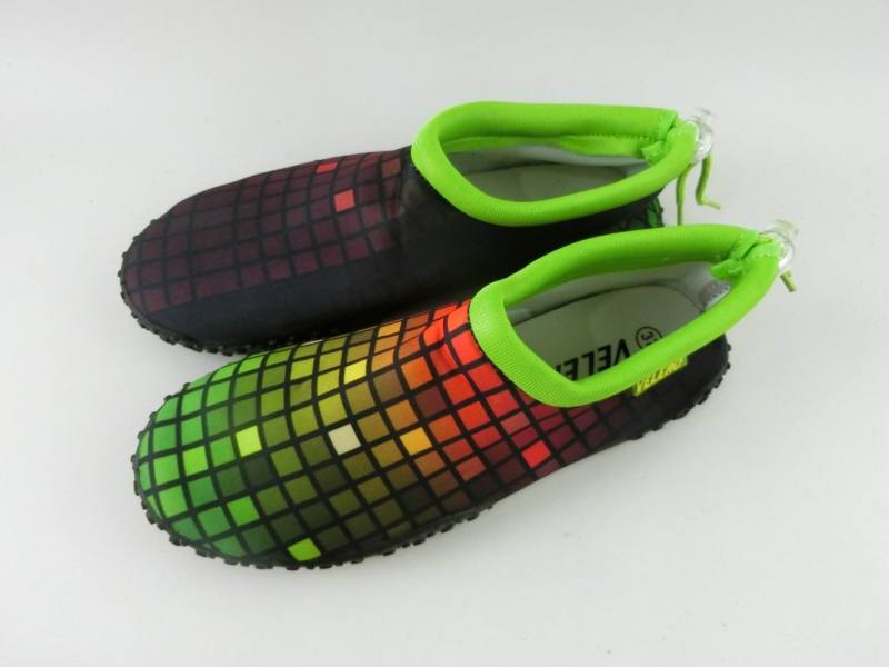 Newly printing lady aqua shoes