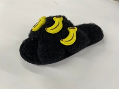 Ladies OEM indoor fur slippers