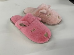 Unisex colorful fur slippers