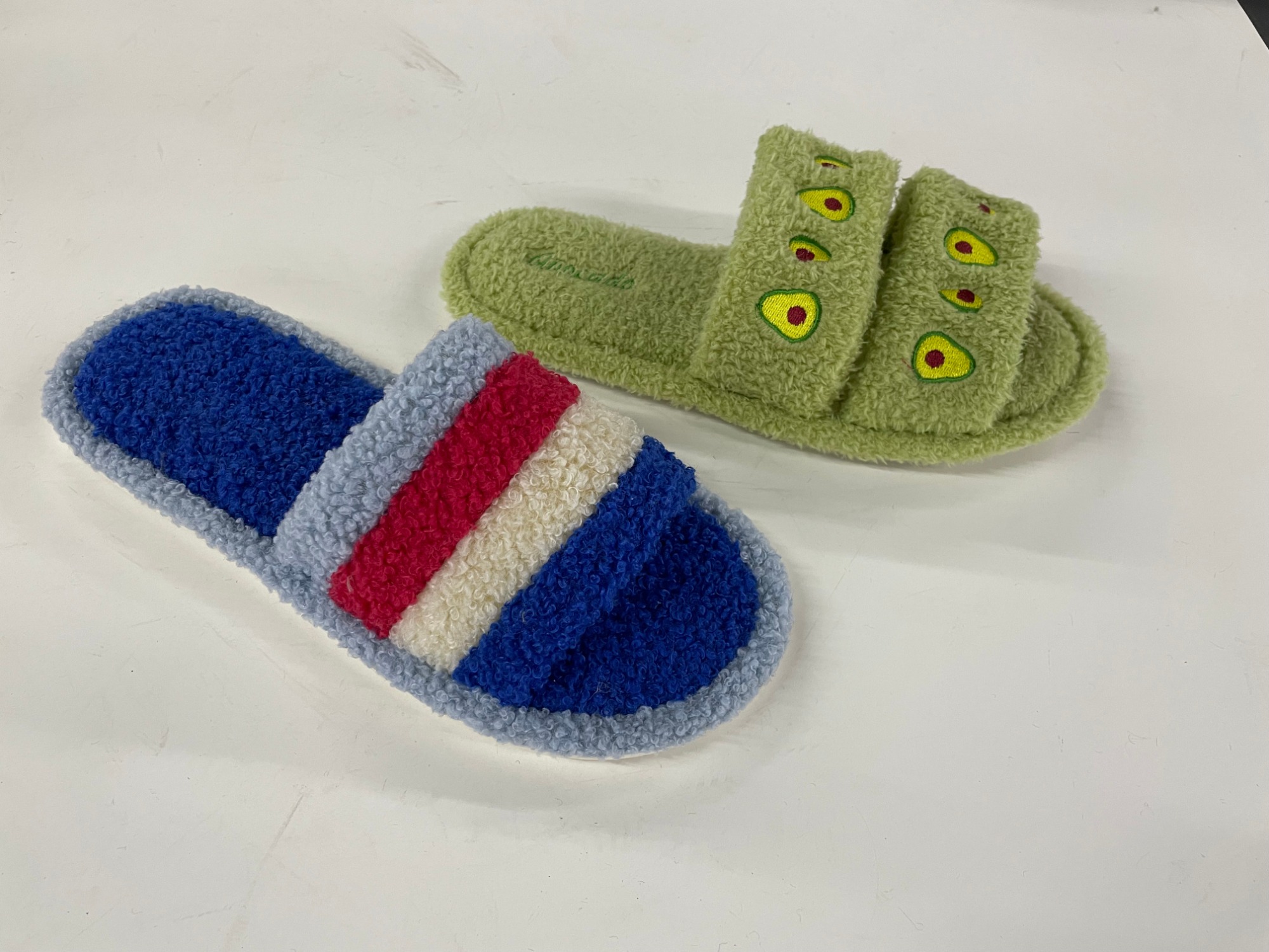 Ladies indoor fur slippers