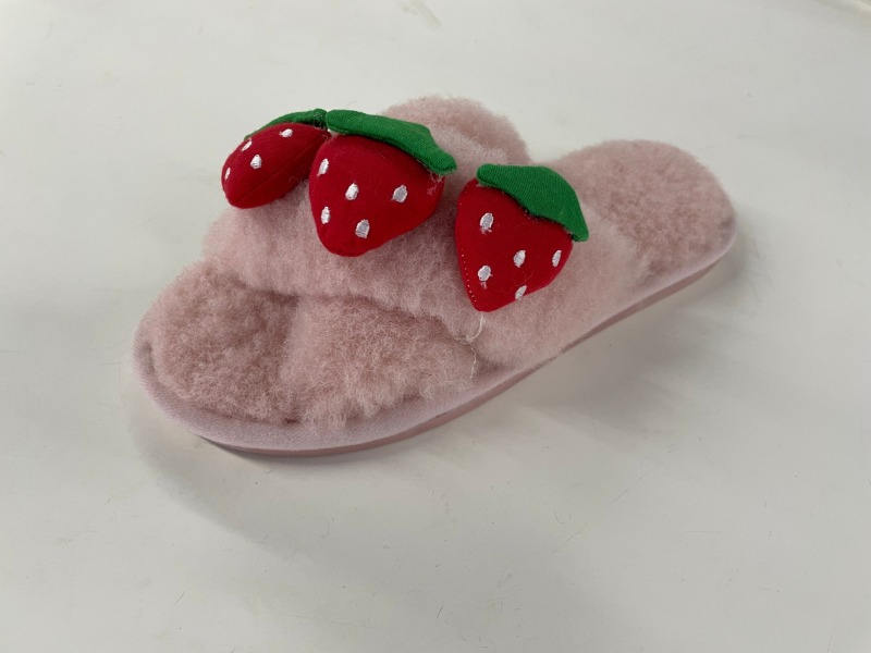 Ladies OEM indoor fur slippers