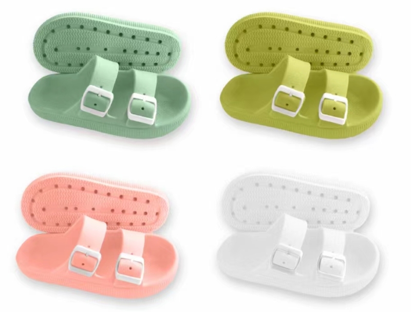 Classic double strap adult slippers