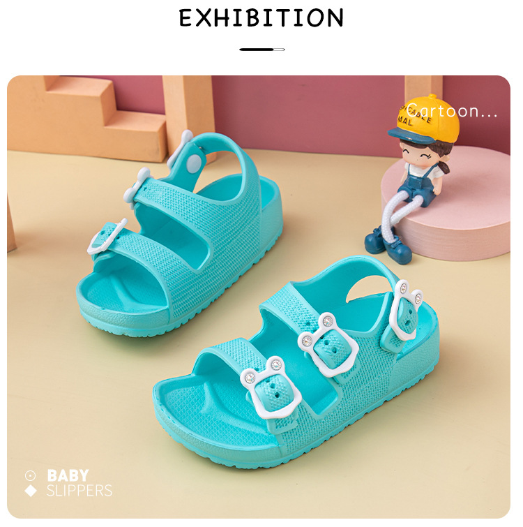 casual kids shoes Fancy new arrive summer platform sandals manufacturers light sole boy and girl flat sandals
