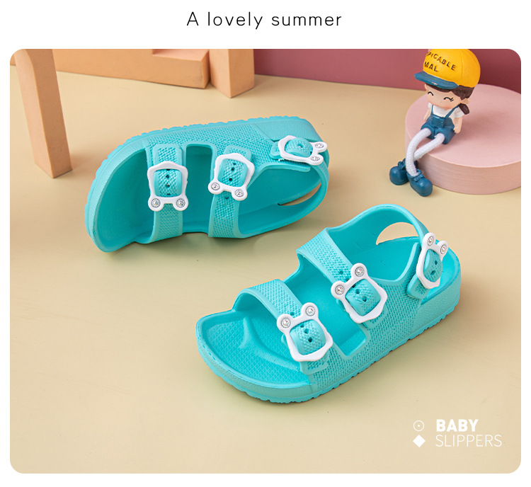 casual kids shoes Fancy new arrive summer platform sandals manufacturers light sole boy and girl flat sandals