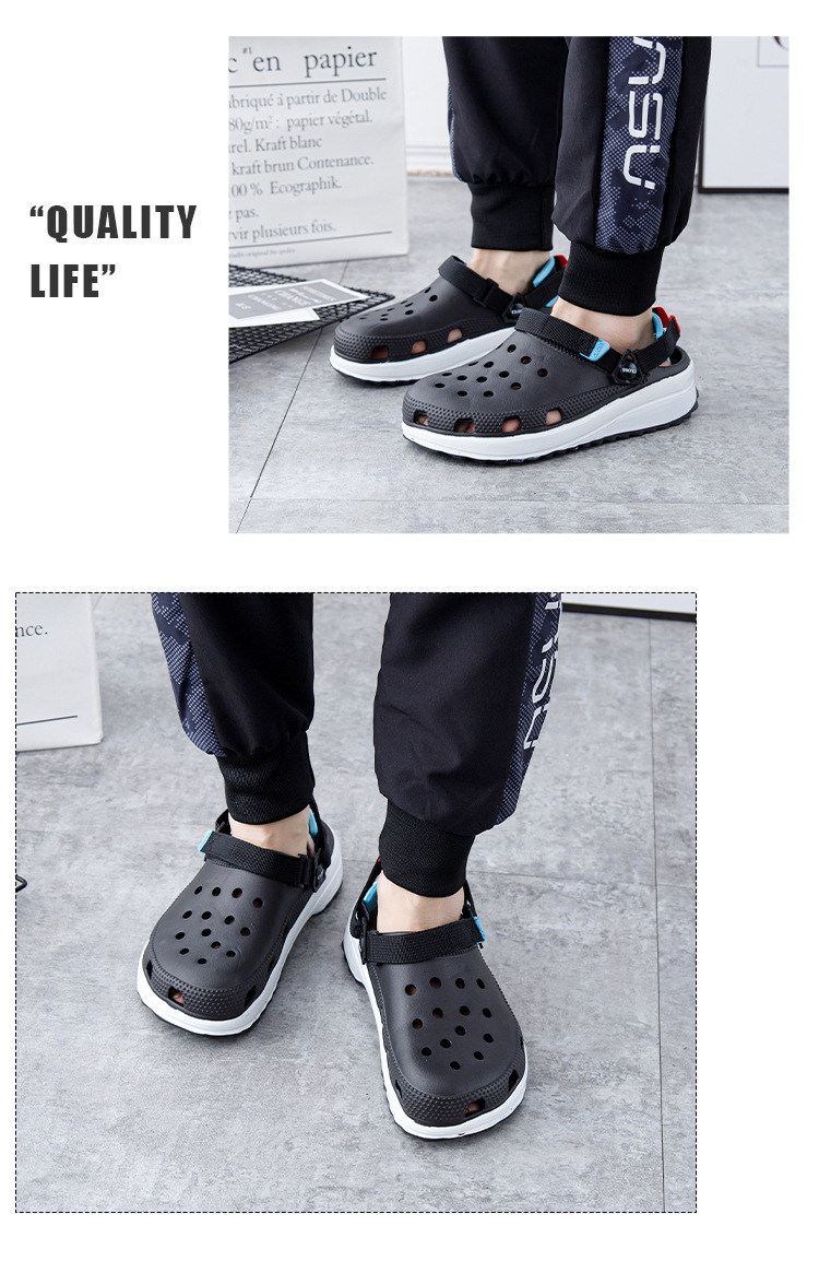 Slippers thick soles anti-skid slippers ,men's sandals thick clogs, chunky sliders