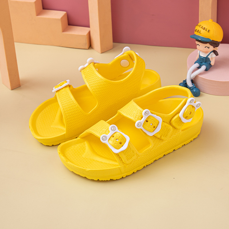 casual kids shoes Fancy new arrive summer platform sandals manufacturers light sole boy and girl flat sandals