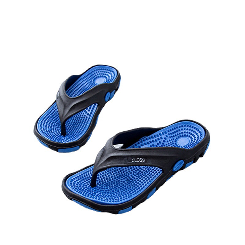 Men's flip-flops outdoor EVA soft soles men's bathroom cool slippers Men's home shoes, non-slip massage slippers