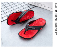 Men's flip-flops outdoor EVA soft soles men's bathroom cool slippers Men's home shoes, non-slip massage slippers