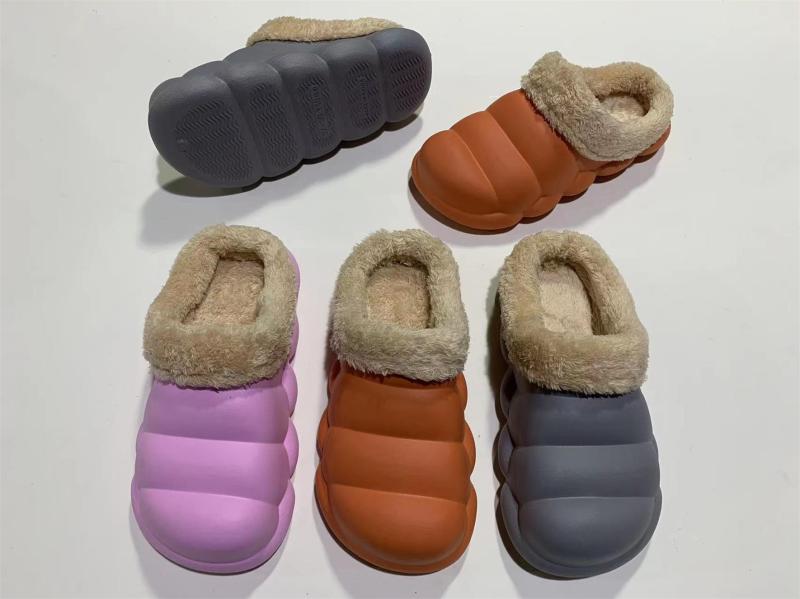 New Winter Comfortable Warm Non Slip Furry Clogs