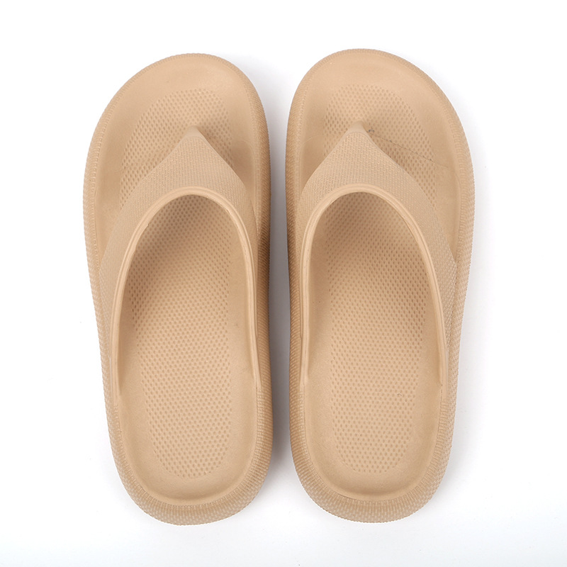 2022 New summer bathroom, home slippers, women's summer chunky flip-flops