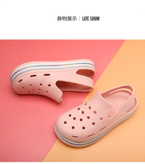 2022 New Biped crocs, chunky sandals, clogs, stylish beach garden shoes for women