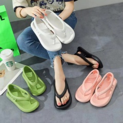 New Design Back Belt Ladies Flat Bottom Flip Flop