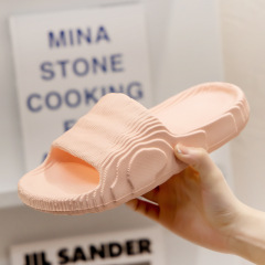2022 light weight anti-slip Women Sandals Soft Thick Sole house slides pure color Indoor EVA slippers
