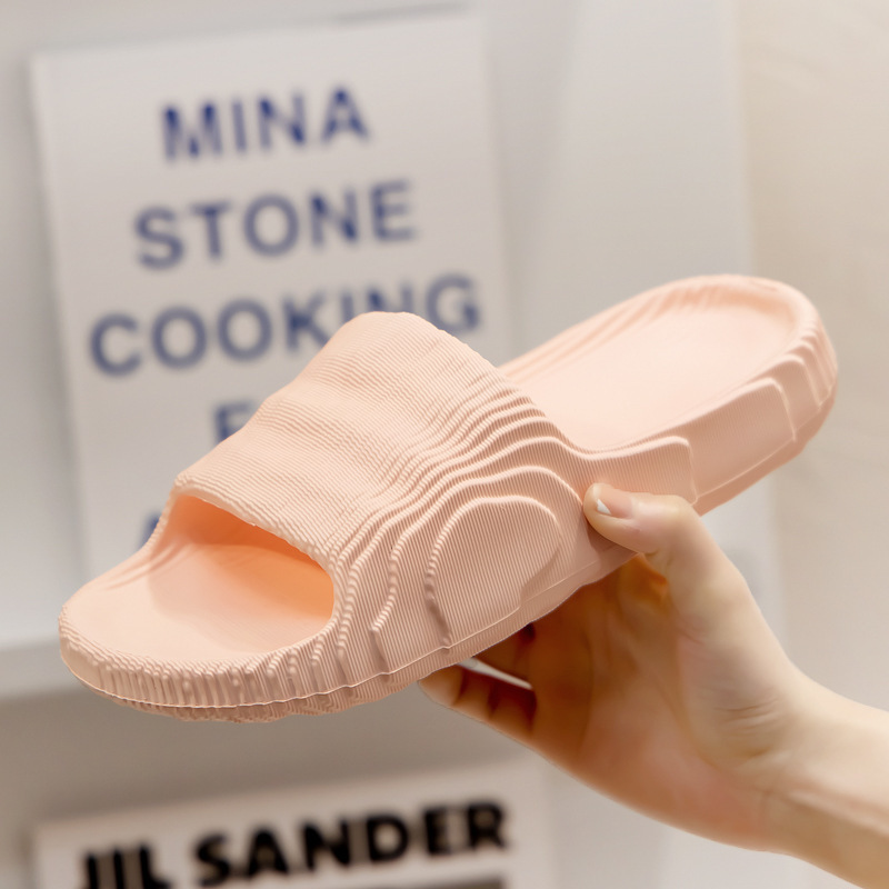 2022 light weight anti-slip Women Sandals Soft Thick Sole house slides pure color Indoor EVA slippers