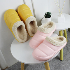New winter cotton slippers with foot bags with EVA waterproof and non-slip shoes
