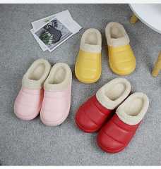New winter cotton slippers with foot bags with EVA waterproof and non-slip shoes