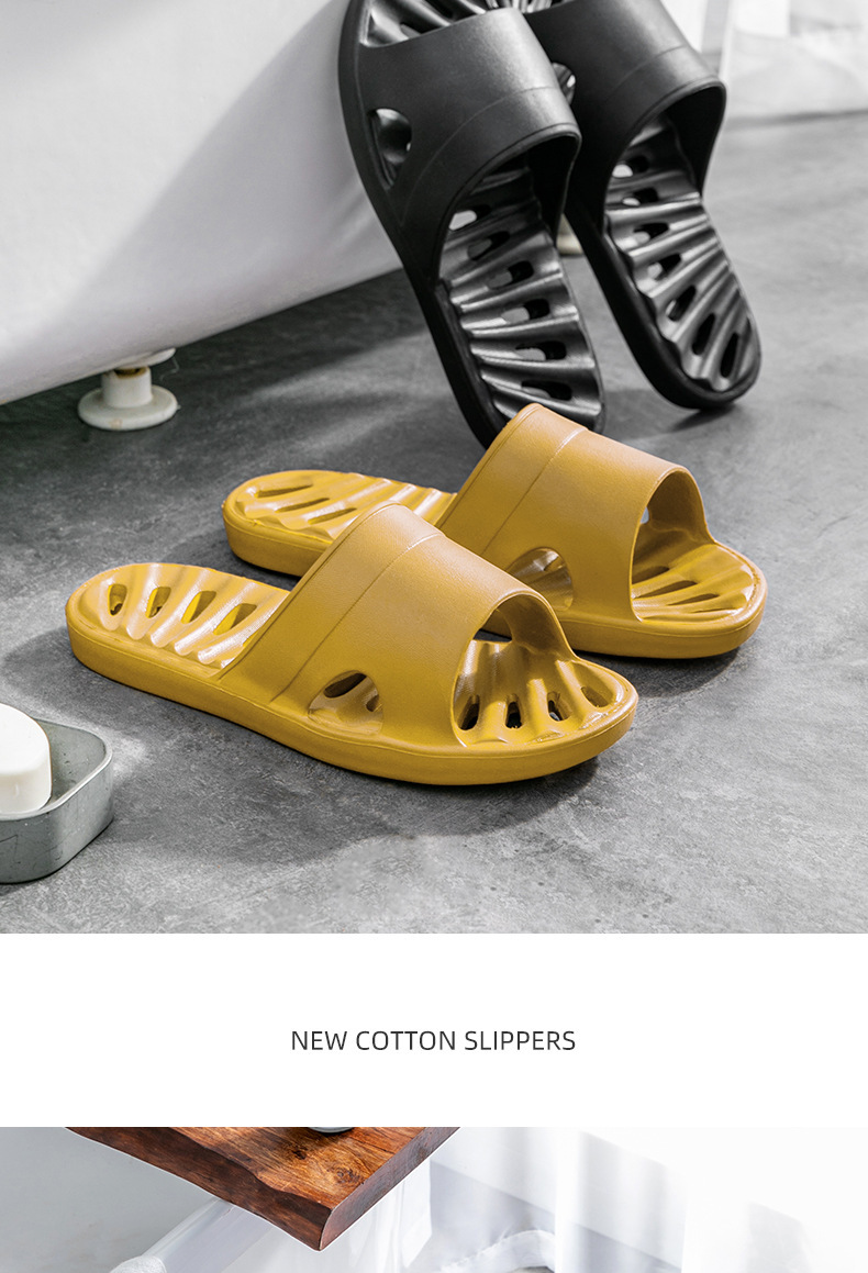 Summer bathroom leaking slippers Ladies hotel sandals home indoor soft bottom Eva slippers