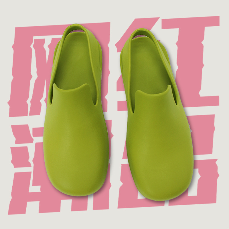 Jell-o galoshes sandals lady loafers flat-bottomed sandals