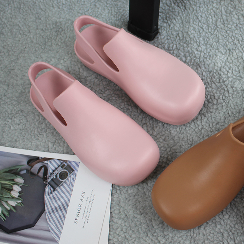 Jell-o galoshes sandals lady loafers flat-bottomed sandals