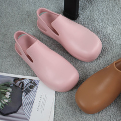 Jell-o galoshes sandals lady loafers flat-bottomed sandals