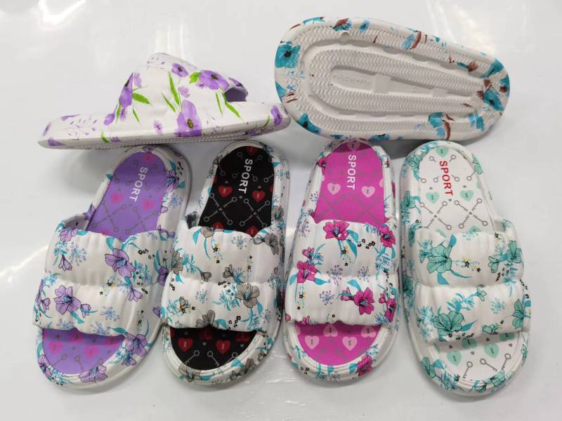 Printing OEM women eva slippers
