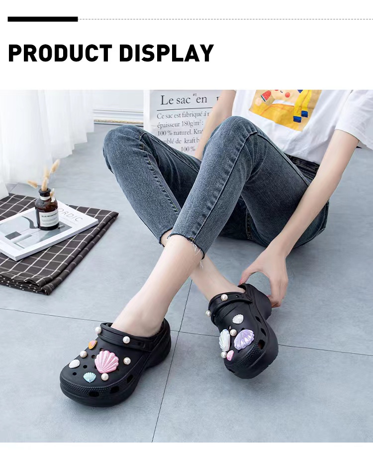 Fashion shiny ladies garden clogs